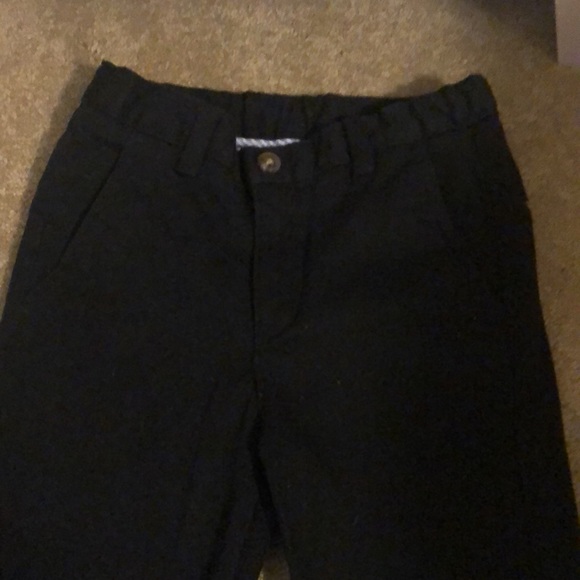 2 pairs of boy pants. Chaps khaki black size 7. Hanna Andersson sweatpants 120 - Picture 3 of 10